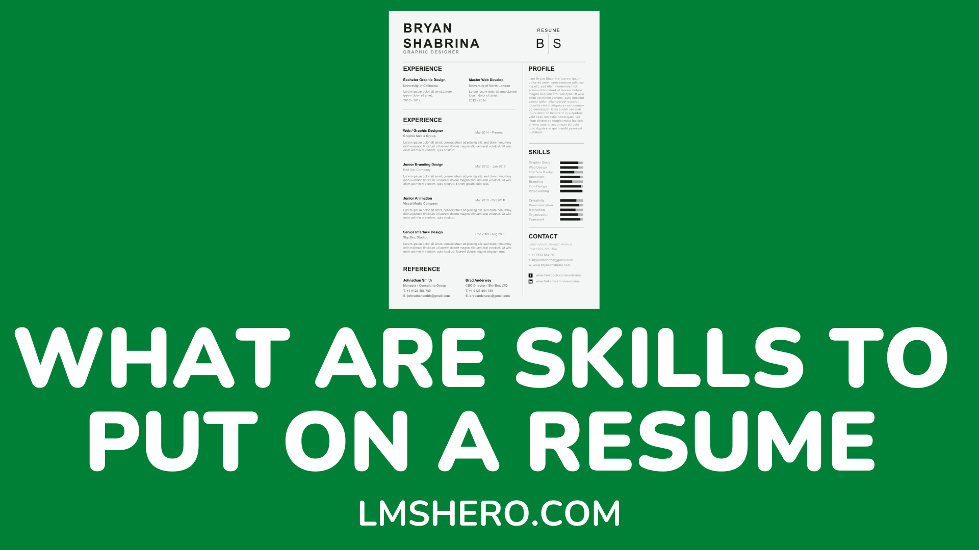 What Are Skills To Put On A Resume