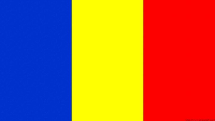 Romania Yellow Blue Red Flag