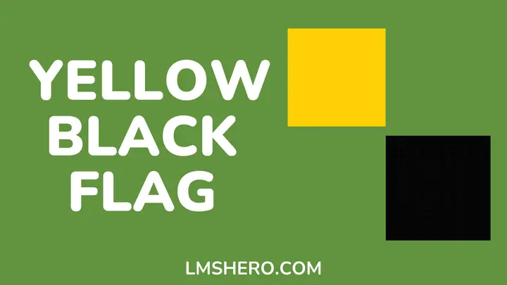 yellow and black flag