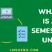 What is a semester unit - lmshero