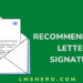 Recommendation letter signature - lmshero